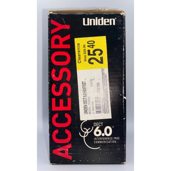 Uniden DECT 6.0 DCX200 Accessory Phone Expansion Handset & Charging Base. NEW - Picture 2 of 5